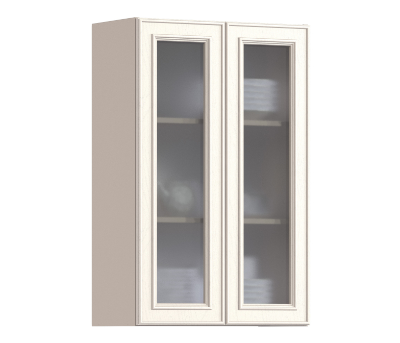 Классика, Классика шкаф навесной со стеклом 2 дв 60х93 см