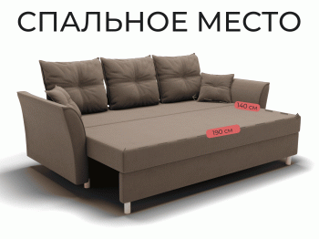 Прямой диван Пандора,еврокнижка,велюр