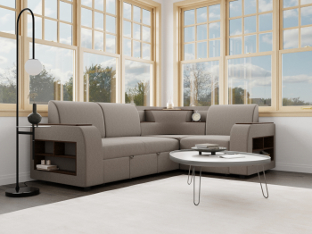 Угловой диван Фараон ППУ, велюр