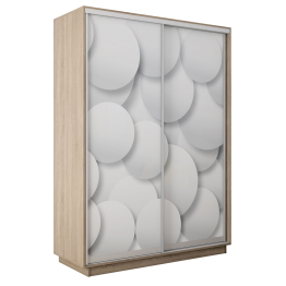 Шкаф-купе Экспресс 2-х дверный Фотопечать Шары Стекла 120х60х240