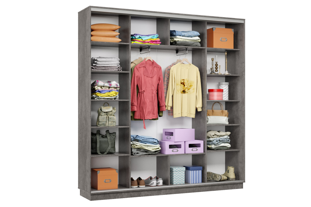 Шкафы-купе 3-х дверные, Шкаф-купе Премьер Лайт 33 (08;11;08) трехдверный