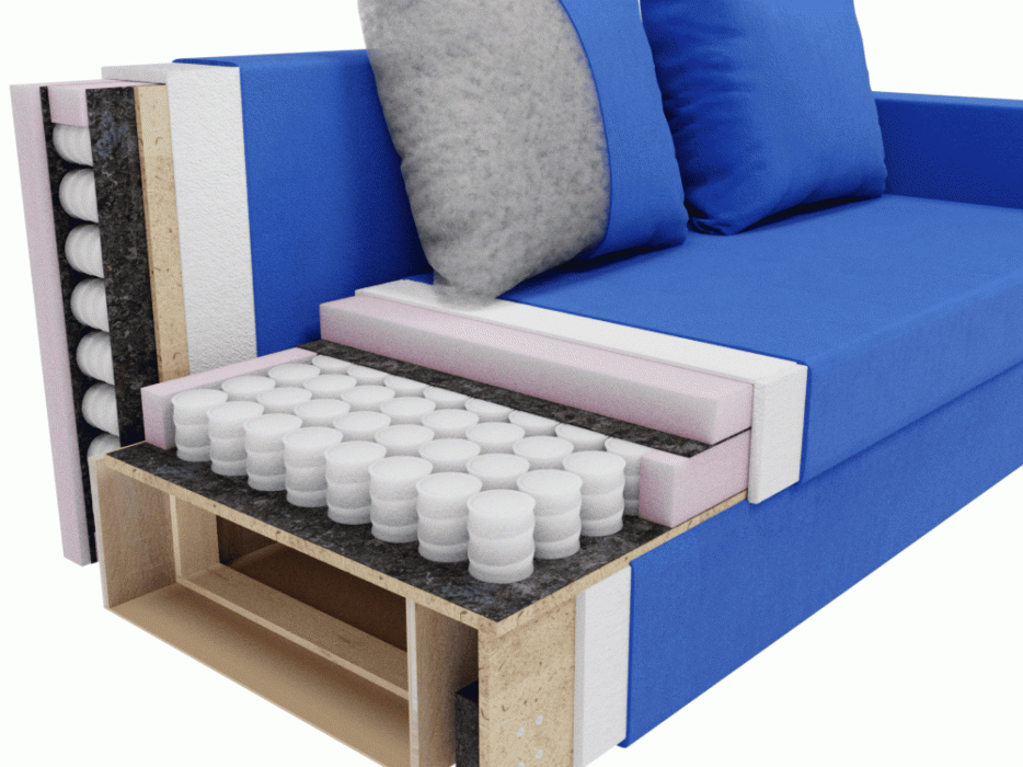 Диваны еврокнижки, Прямой диван Лотос,НПБ,еврокнижка,велюр