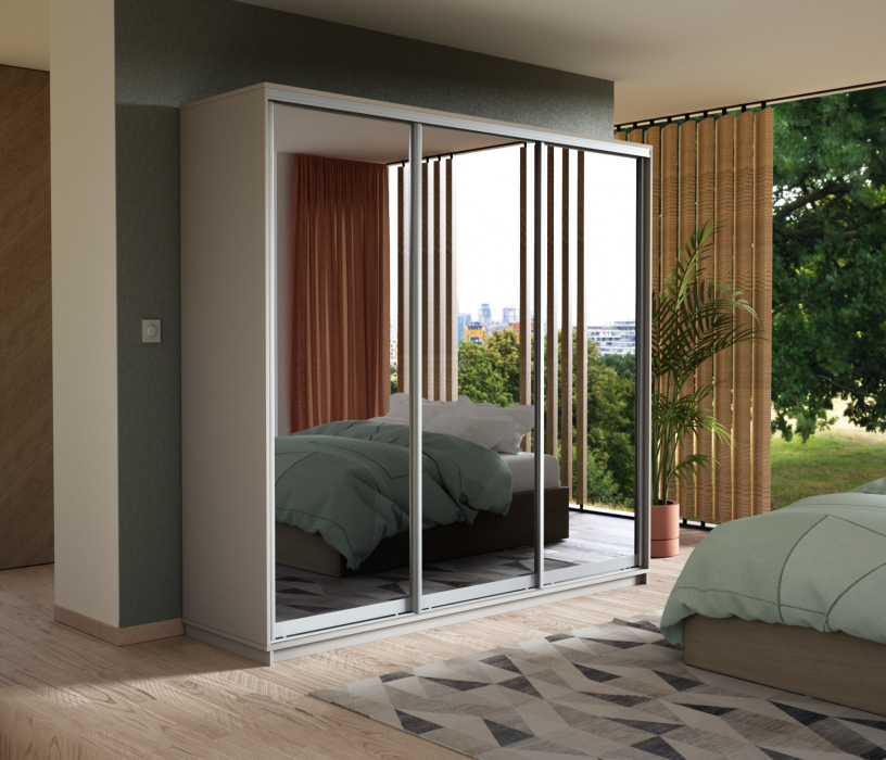 Шкафы-купе, Шкаф-купе Экспресс Экспенс трио 2200 x 1800 x 600