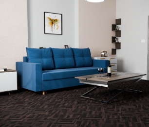 Прямой диван Гармония,НПБ,еврокнижка,велюр