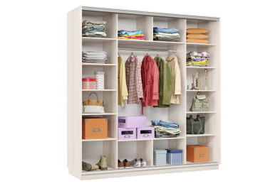 Шкаф-купе Премьер Лайт 36 (05;05;05) трехдверный