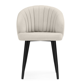 Стул на металлокаркасе Бэнбу некрутящийся marseille (чёрный)