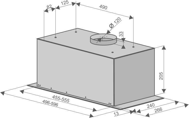 Вытяжки, Кухонная вытяжка Konigin Level 50