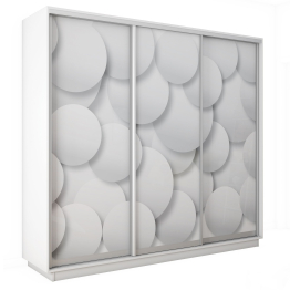 Шкаф-купе Экспресс 3-х дверный Фотопечать Шары Стекла 180х45х220