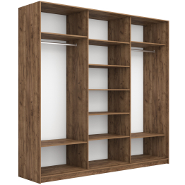 Шкаф-купе Прайм Широкий 3-х дверный ДСП/Стекла фисташка/Доводчики 240х57х230