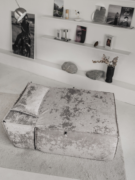 Кресло для отдыха, Бескаркасное кресло Клайд,плюше