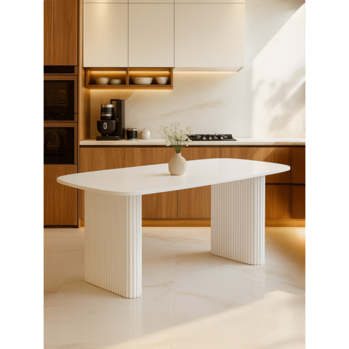 Обеденные столы, Деревянный стол Бавария 160*90 (белые ноги)