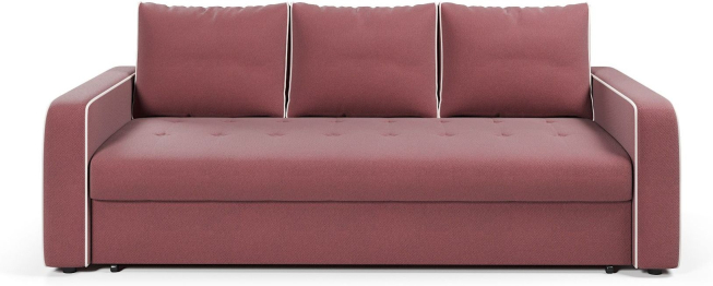 Диван-кровать прямой Атланта с кантом еврокнижка,велюр