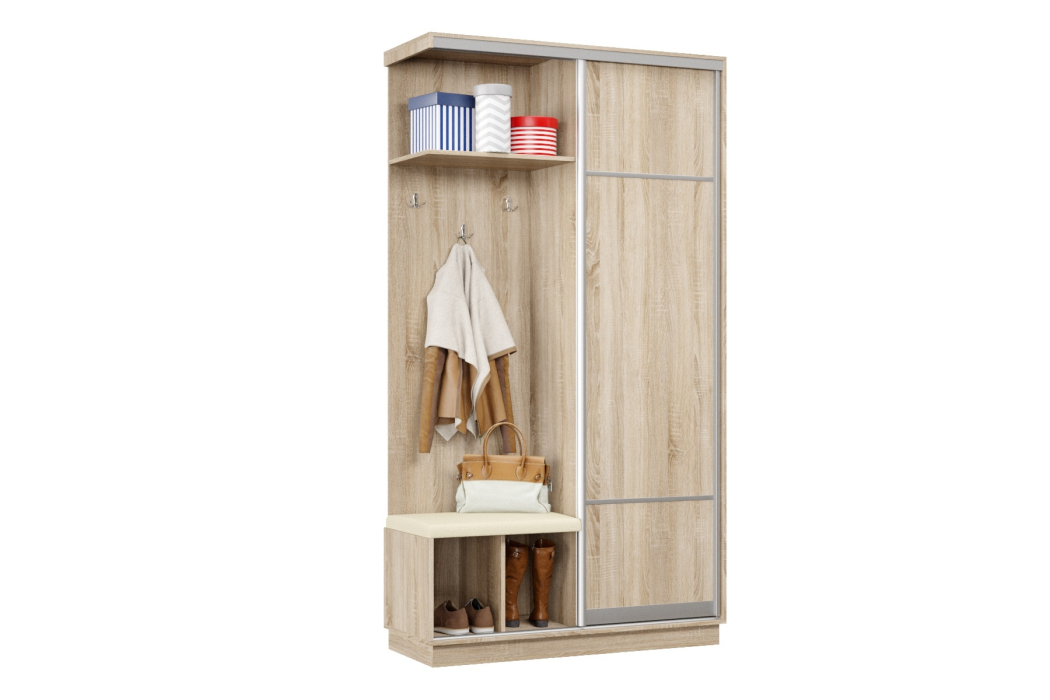 Прихожие, Прихожая Премьер 03 Лайт 08 Левая Мягкая