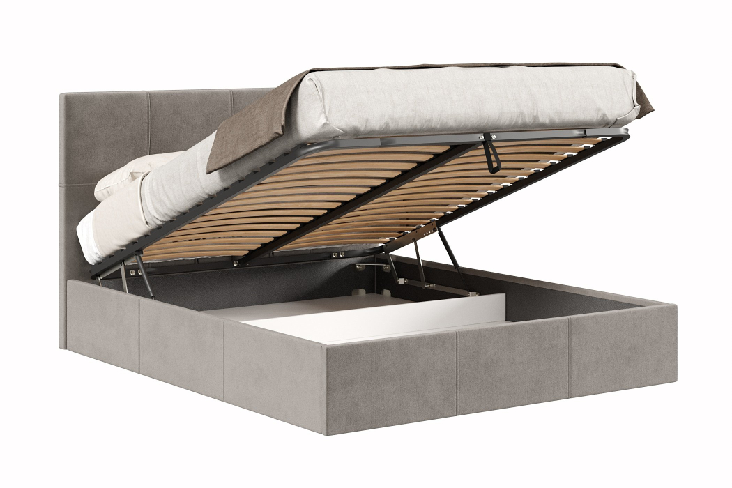 Мягкая кровать, Кровать Марсель 1600 с подъёмным механизмом