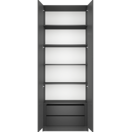 Шкаф распашной Е1 Локер 81x52.5x220 см, с полками и модулем