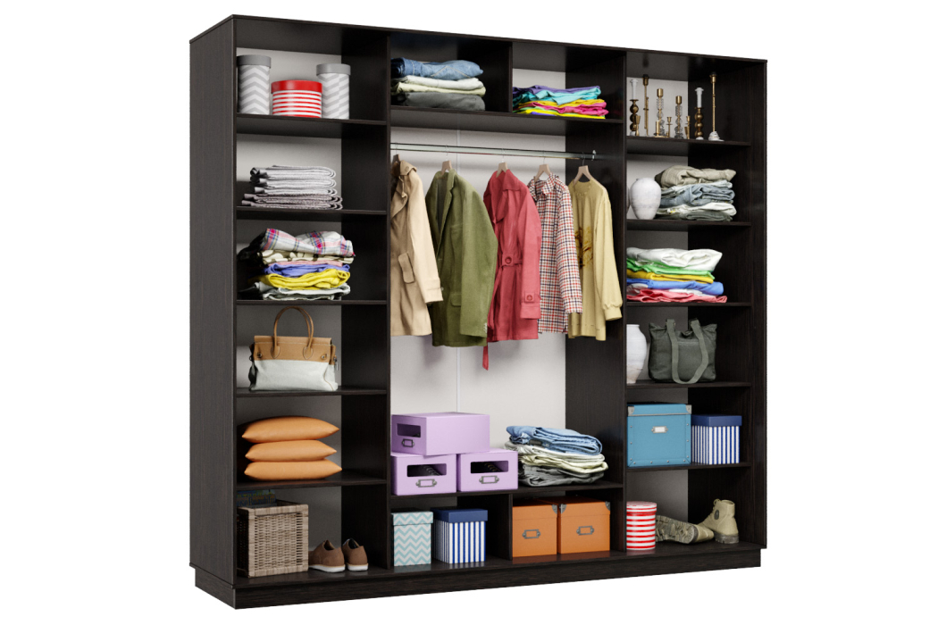 Шкафы-купе 3-х дверные, Шкаф-купе Премьер Лайт 62 (01;02;01) трехдверный