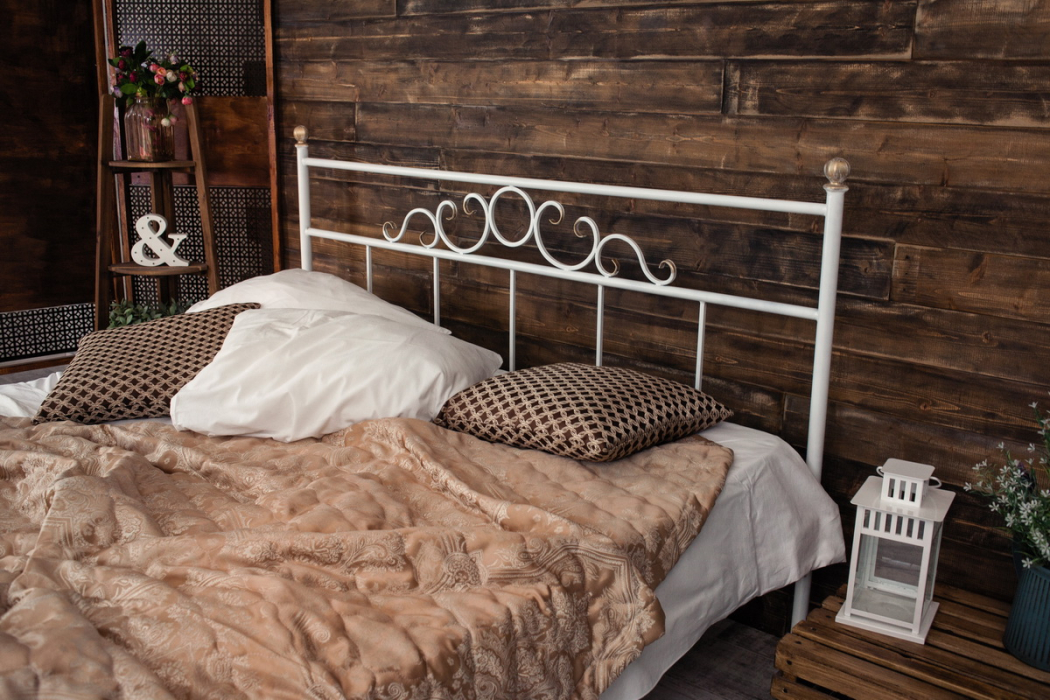 Кованые кровати, Кованая кровать Сандра1.8 с двумя спинками