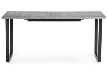 Стол деревянный раскладной Лота Лофт 120 25 мм (матовый черный)