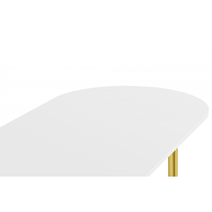Обеденные столы, Стол Хьюго О 180 х 90 (золотые ноги)