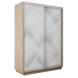 Шкаф-купе Экспресс 2-х дверный Фотопечать Квадрат Стекла 160х45х240