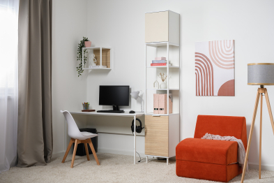 Полка Марвэл 16.487, белый, плэйн