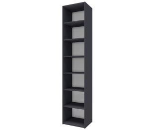 Шкаф 1-дверный Лаура 10 Серый уголь