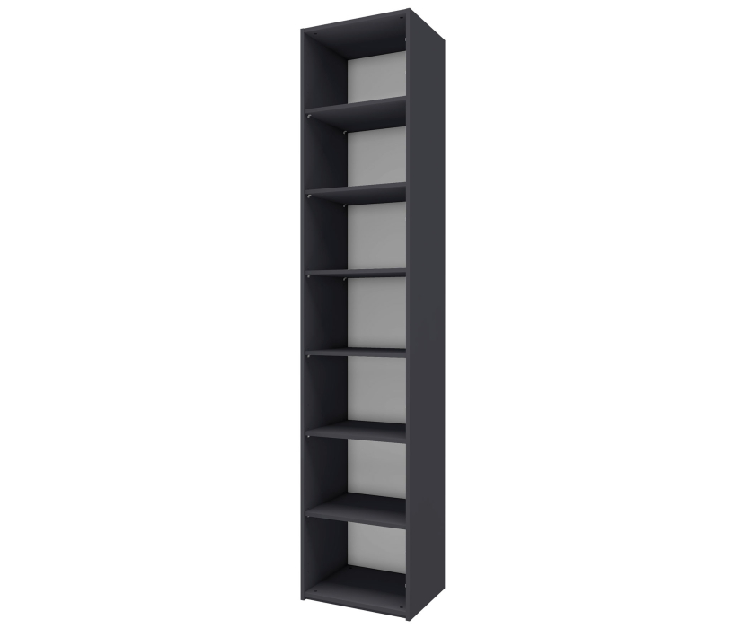 Для одежды, Шкаф 1-дверный Лаура 10 Серый уголь