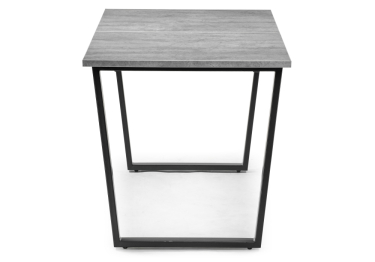 Стол деревянный раскладной Лота Лофт 120 25 мм (матовый черный)