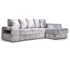Диваны угловые в гостиную, Угловой диван Марго 1 (правый), велюр