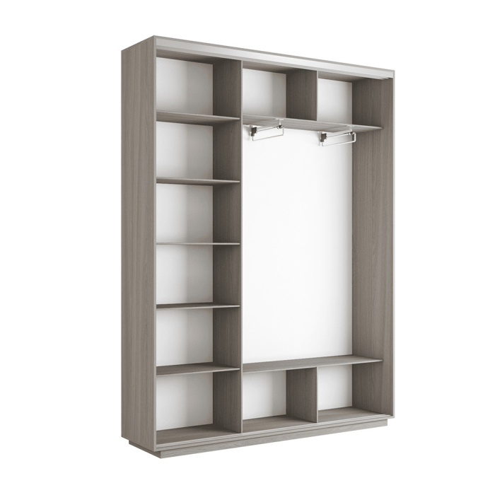 Шкафы-купе 3-х дверные, Шкаф-купе Экспресс 3-х дверный Фотопечать Ленты Стекла 240х45х220