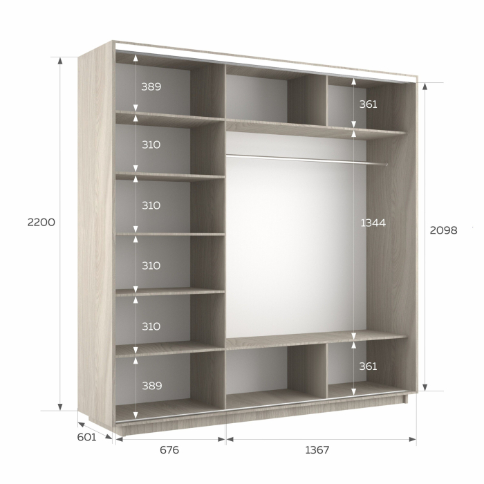 Шкафы-купе 3-х дверные, Шкаф-купе Экспресс 3-х дверный Фотопечать Шелк Стекла 210х60х220