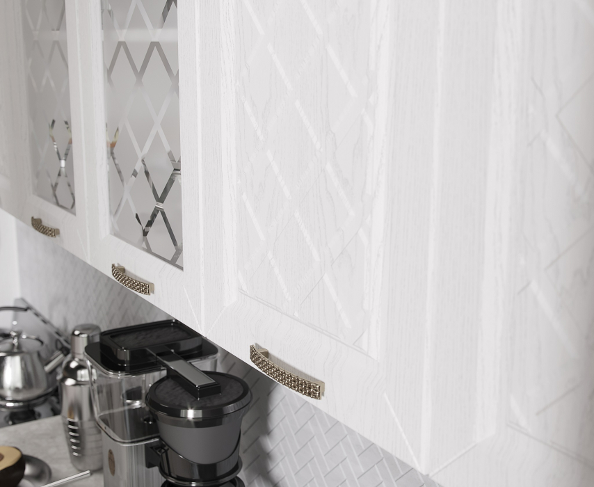 Кухня 2 метра, Кухня Агава 2,0 м Акация Белая/Аква МДФ