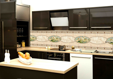 Кухонный фартук Барышня-крестьянка 1000x600x1.5 мм глянец