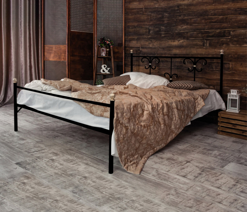 Кованые кровати, Кованая кровать Симона 1.4 с одной спинкой