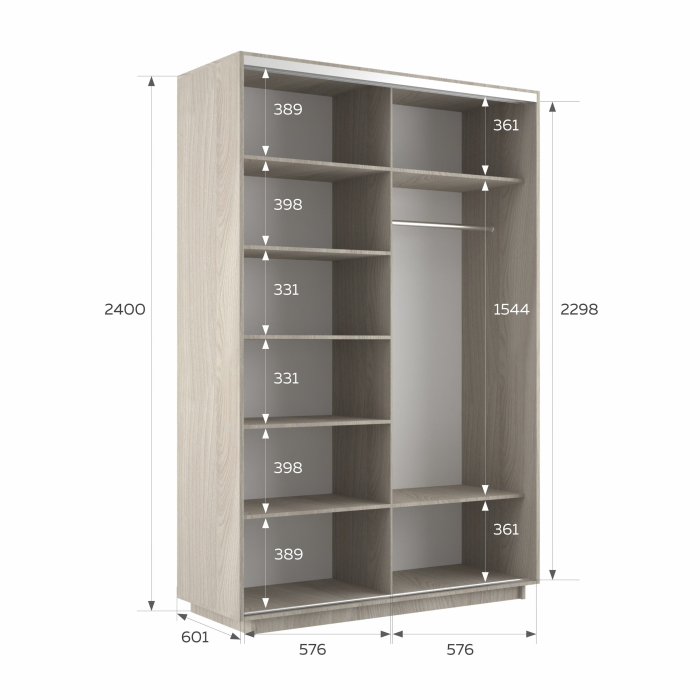 Шкафы-купе 2-х дверные, Шкаф-купе Экспресс 2-х дверный Фотопечать Шелк Стекла 120х60х240