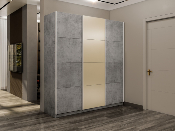 Шкаф-купе Прайм 3-х дверный Стекла фисташка/ДСП/Доводчики 180х57х230