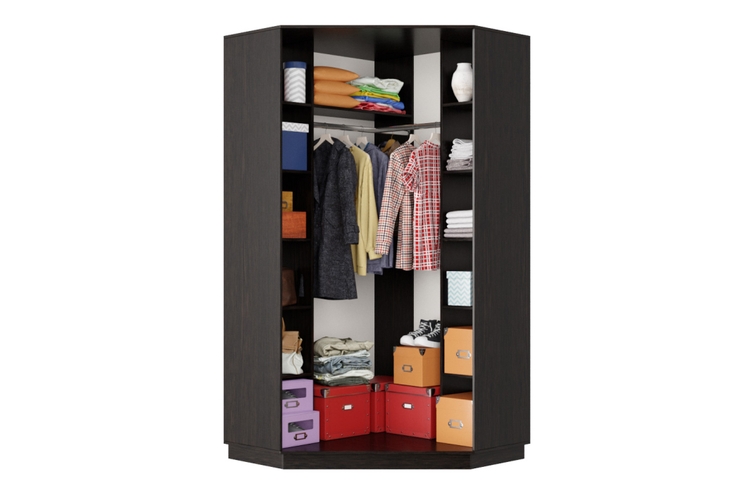 Угловые шкафы, Шкаф-купе Премьер Лайт 71 угловой (08;08) двухдверный