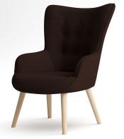 Кресло для отдыха, Кресло интерьерное Шелли, искусственный мех