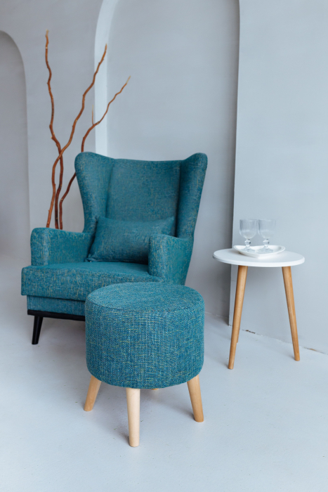 Пуф в прихожую, Пуф Лаки, рогожка