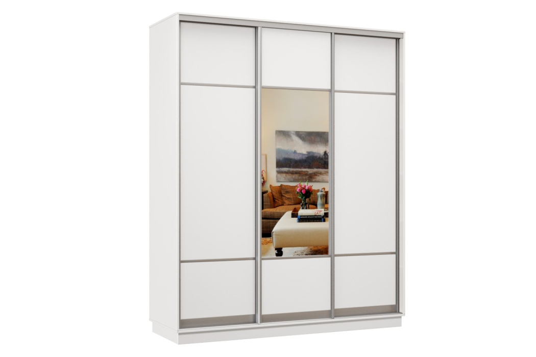 Шкафы-купе 3-х дверные, Шкаф-купе Премьер Лайт 27 (08;11;08) трехдверный