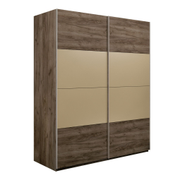 Шкаф-купе Эста 2-х дверный ДСП/Стекла фисташка/Доводчик 180х66х240