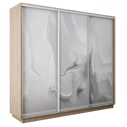 Шкаф-купе Экспресс 3-х дверный Фотопечать Шелк Стекла 240х45х220