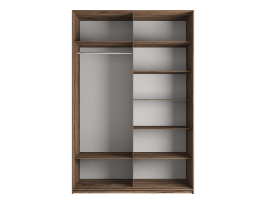 Шкафы-купе 2-х дверные, Шкаф-купе Эста 2-х дверный ДСП/Стекла пудра/Доводчик 180х66х240