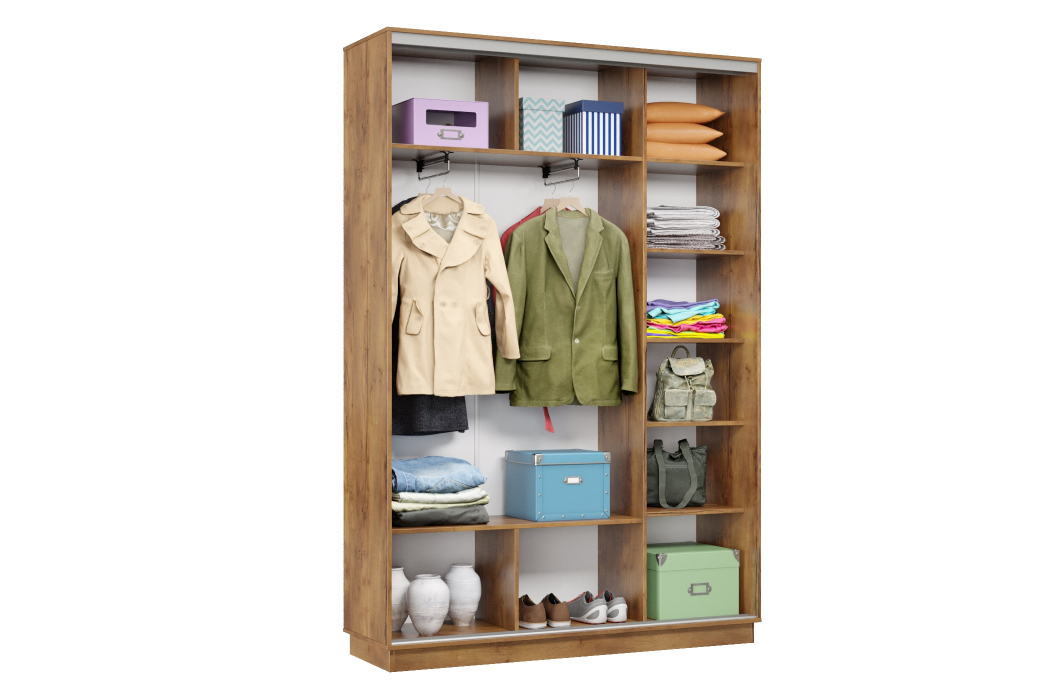 Шкафы-купе, Шкаф-купе Премьер Лайт 11 (05;05) двухдверный