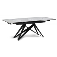 Обеденные столы, Стеклянный стол Блэкберн new 140(200)х80х75