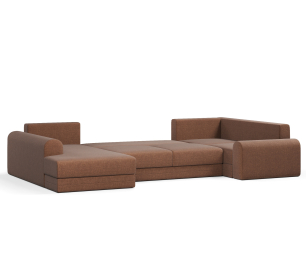 Угловой диван Модерно П-образный, рогожка