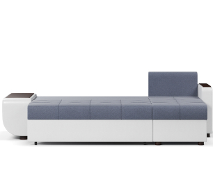 Диван-кровать угловой Атланта со столиком еврокнижка,велюр+экокожа