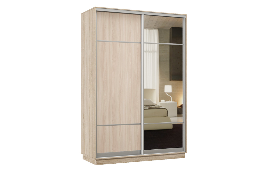 Шкафы-купе, Шкаф-купе Премьер Лайт 04 Мини (08;11) двухдверный