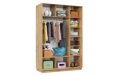 Шкаф-купе Премьер 10 (01РЧ;01РЧ) фасады ромб чёрный/двухдверный/Профиль чёрный муар