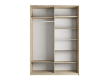 Шкаф-купе Прайм 2-х дверный ДСП/Стекло фисташка/Доводчики 140х57х230